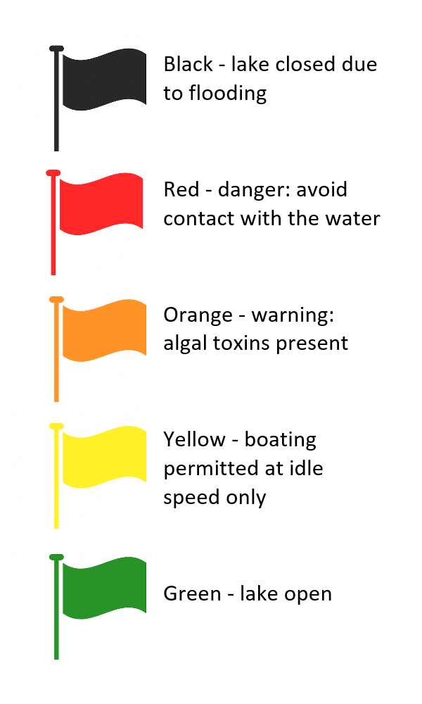 flag warning color graphic